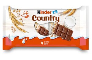Шоколад молочный со злаками с молочно-злаковой начинкой ТМ Kinder Chocolate (Киндер Шоколат)