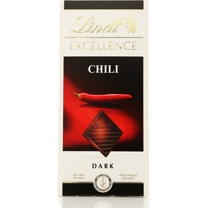 Шоколад горький с экстрактом перца Чили ТМ Lindt (Линд)