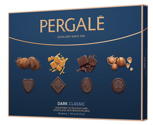 Шоколад Pergale темный с начинкой ассорти