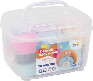 Набор для лепки Genio kids Легкий пластилин 18 цветов