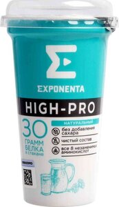 Напиток кисломолочный Exponenta High-Pro натуральный 0%