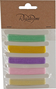 Лента органза Regalissimi As 5 штук, 1x1 см