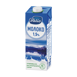 Молоко питьевое ультрапастеризованное 1,5% ТМ Valio (Валио)