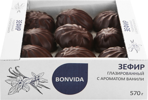 Зефир Bonvida глазированный с ароматом ванили