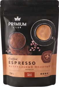 Кофе молотый Premium Club Espresso