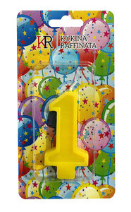 Свеча в торт - цифра один ТМ Kukina Raffinata (Кукина Раффината)