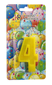 Свеча в торт - цифра четыре ТМ Kukina Raffinata (Кукина Раффината) Свеча в торт - цифра четыре ТМ Kukina Raffinata (Кукина Раффината)