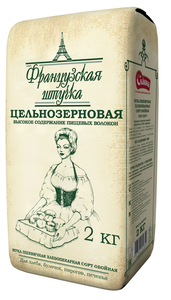 Мука пшеничная Французская штучка цельнозерновая обойная