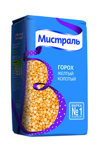 Горох желтый колотый ТМ Мистраль