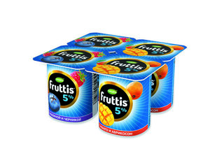 Йогуртный продукт Fruttis малина-черника/абрикос-манго 5%