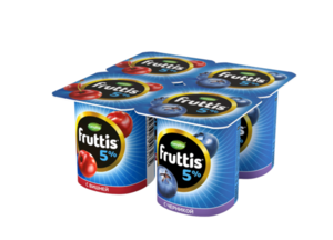 Йогуртный продукт Fruttis вишня-черника 5%