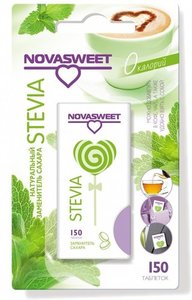 Заменитель сахара Стевия в таблетках ТМ Novasweet (Новасвит), 150 шт