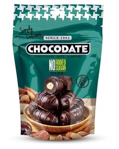 Финики Chocodate с миндалем в темном шоколаде без добавления сахара