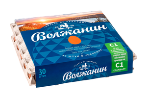Яйца куриные С1, 30 шт ТМ Волжанин
