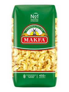 Макаронные изделия Петушиные гребешки ТМ Makfa (Макфа)