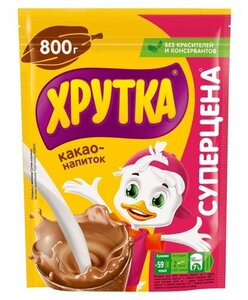 Какао-напиток Хрутка быстрорастворимый для питания детей дошкольного и школьного возраста