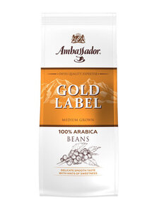 Кофе в зернах Ambassador Gold Label средняя обжарка