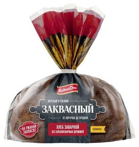 Хлеб заквасный заварной без дрожжей Хлебный Дом