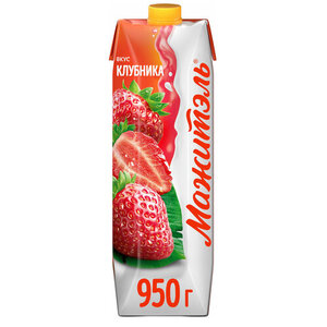 Напиток сывороточно-молочный Мажитель Клубника 0,05% БЗМЖ