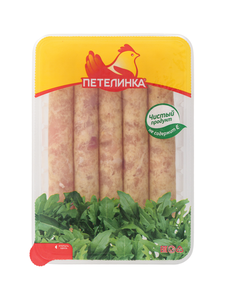Колбаски Петелинка цыпленка-бройлера для гриля охлажденные
