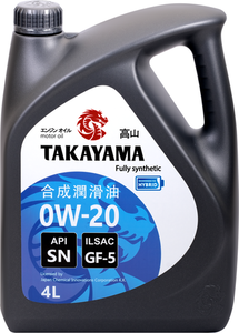 Масло моторное Takayama синтетическое SAE0W-20 4л