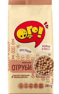 Отруби ржаные экструдированные ТМ Ого!