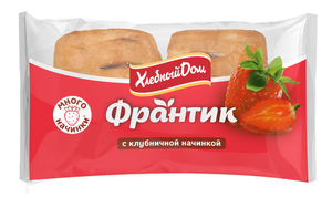 Слойка Хлебный Дом Франтик клубника 2х50 г
