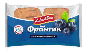 Франтик Хлебный Дом с черничной начинкой, 2х50 г