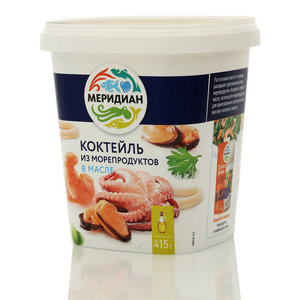 Коктейль из морепродуктов Меридиан в масле