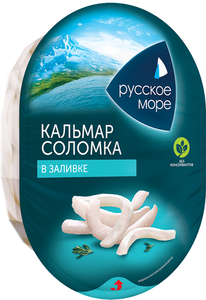 Кальмар Русское море соломка в заливке