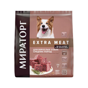 Сухой корм для собак средних пород Мираторг с говядиной Black Angus