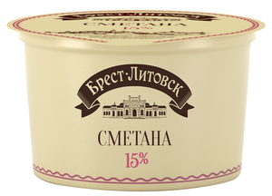 Сметана 15% ТМ Брест-Литовск