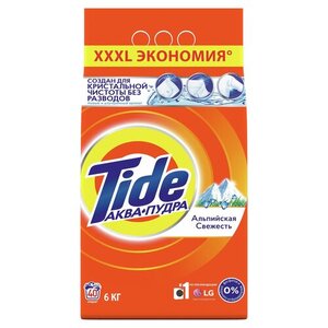 Стиральный порошок Tide Автомат Альпийская свежесть 40 стирок, 6 кг
