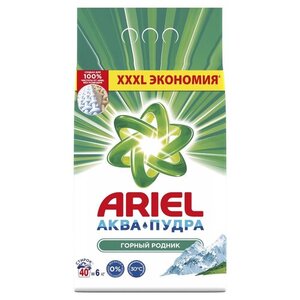 Стиральный порошок Ariel Автомат Горный родник 40 стирок, 6 кг