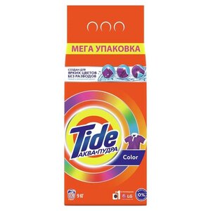 Стиральный порошок Tide Автомат Color, 60 стирок, 9 кг