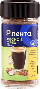 Кофе растворимый Лесной орех ТМ Лента