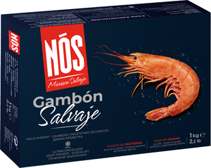 Креветки аргентинские с головой в панцире  ТМ Nos (Нос)