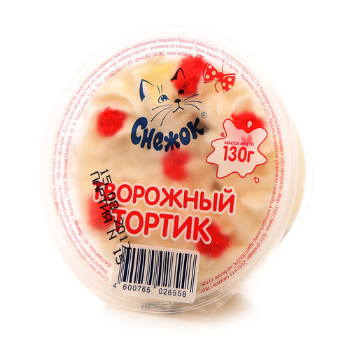 Творожный торт снежок
