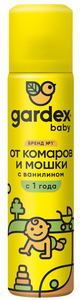 Аэрозоль от комаров и мошки Gardex Baby для детей с 1 года с ванилином