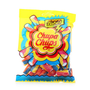 Жевательный мармелад Sour Tubes Mini с фруктовым вкусом ТМ Chupa Chups  (Чупа Чупс)