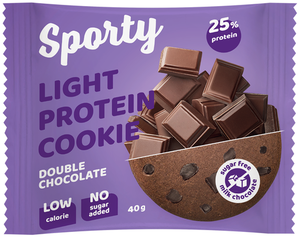 Печенье SPORTY Protein Light Двойной шоколад