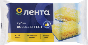 Губки для посуды ЛЕНТА Bubble effect Maxi, 95х65х40мм