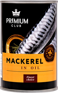 Макрель PREMIUM CLUB кусочками в масле