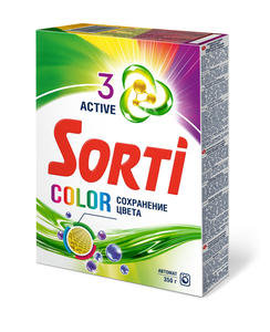 Порошок стиральный сочный цвет color (колор) автомат ТМ Sorti (Сорти)