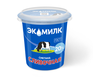 Сметана Сливочная 20% ТМ Экомилк