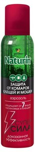 Аэрозоль от комаров, клещей и мошки Gardex Naturin Суперсила 3 в 1