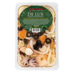 Коктейль из морепродуктов Два Капитана De-Lux с маслинами