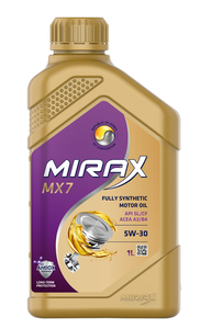 Моторное масло Mirax MX7 5W-30 API SL/CF ACEA A3/B4 синтетическое
