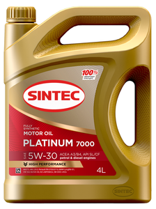 Моторное масло Sintec Platinum 5W-30 синтетическое