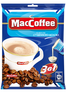 Напиток кофейный MacCoffee 3в1 со сгущенным молоком порционный, 20 г x 10 шт